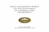 New Hampshire Rules for the Education of Children …nh.dyslexiaida.org › ... › 07 › NH-Children-with-Disabilities.pdfNOTE TO THE READER This edition of the New Hampshire Rules