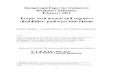 People with mental and cognitive disabilities: …...1 Background Paper for Outlaws to Inclusion Conference February 2012 People with mental and cognitive disabilities: pathways into