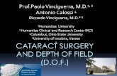 4 CATARACT SURGERY AND DEPTH OF FIELD (D.O.F.) · CATARACT SURGERY AND DEPTH OF FIELD (D.O.F.) Prof.Paolo Vinciguerra, M.D.1, 2 Antonio Calossi 4 Riccardo Vinciguerra, M.D.1-3 ...