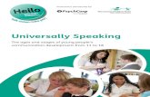 Universally Speaking - Communication Trust...3 To support understanding Young people may need time to think before responding to questions and instructions. Give them time without