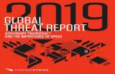 2019 GLOBAL THREAT REPORT - Privacy+Security Academy€¦ · staying ahead of rapidly evolving threats. Last year, we introduced the concept of “breakout time” — the window