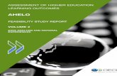 AHELO g/edu/ahelo - EURASHE St… · feasibility from the AHELO feasibility study data. Chapter 8 presents the experience of the feasibility study from the point of view of participating