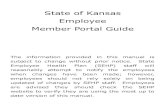 State of Kansas Employee Member Portal GuideMember Portal Guide The information provided in this manual is subject to change without prior notice. State Employee Health Plan (SEHP)