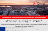 What can 5G bring to Drones? - Login - idloom-events · Project at a Glance 20 Partners 3 years Started June 1st, 2019 Budget 12.8 M€ Main objectives: Validate 5G KPIs demonstrating