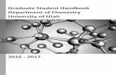 Graduate Student Handbook Department of Chemistry ... · worth of coverage for all graduate students. If the student wishes to have health insurance for a spouse and/or children,