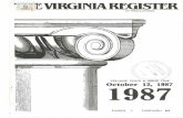 Virginia Register of Regulations Vol. 4 Iss. 1register.dls.virginia.gov/vol04/iss01/v04i01.pdf2nd Issue, Vol. 4 Mar. 23 Apr. 11 Apr. 6 Apr. 26 Apr. 20 May 9 May 4 May 23 May 18 June