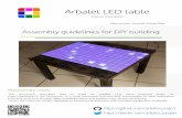 Arbalet LED table - Amazon Web Services€¦ · The wires will be used to connect the cut sections of the LED strip. We will need them to connect the 3 wires of the LED strips: Power
