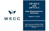CIP-005-6 and CIP-010-3 › Administrative › CIP-005-6 and...CIP-010-3 is July 1, 2020; at which time the Standards will be mandatory and enforceable. Refer to Project 2016-03 Cyber