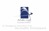Acoustic Enclosure...Acoustic Enclosure A Designer Solution For U.S.A Acoustic Panels CONTACT US Eurocon Building Industries F.Z.C Mulk Holdings F.Z.C P.O. Box 42642, Hamriyah Free