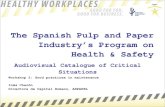 The Spanish Pulp and Paper Industry’s Program on Health ... › sites › default › files › seminars... · The Methodology As starting point, an in-deep DIAGNOSIS was conducted:
