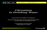 Chromium in Drinking Water - Canada.ca › ... › alt › chromium-chrome-eng.pdf · 2015-07-22 · Chromium For Public Consultation Guidelines for Canadian Drinking Water Quality:
