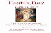 April 21, 2019 - stpetersbayshore › docs › Leaflet PDF › Easter Day 2019...April 21, 2019 The Festival Choral Eucharist With the Lighting of the Paschal Candle 10:00 am — 2