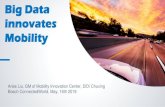 Big Data innovates Mobility - Bosch ConnectedWorld 2020 › wp-content › uploads › BCW19_… · Big Data innovates Mobility Aries Liu, GM of Mobility Innovation Center, DiDi Chuxing