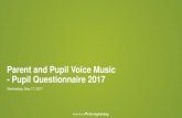 Parent and Pupil Voice Music - Pupil Questionnaire 2017 · Powered by Parent and Pupil Voice Music - Pupil Questionnaire 2017 Wednesday, May 17, 2017