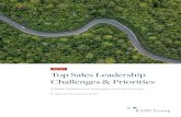 REPORT Top Sales Leadership Challenges & Priorities Top Sales Leadership Challenges & Priorities 3 Sales