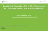 Combined Remedies for In Situ Treatment of …...Combined Remedies for In Situ Treatment of Contaminants in Soil & Groundwater Fayaz Lakhwala, Ph.D. 1. PeroxyChem Environmental Solutions
