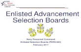 Enlisted Advancement Selection Boards Enlisted Advancement Selection Boards ... and the advancement