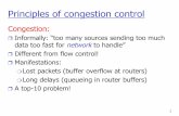 Principles of congestion control - TU Berlin · 2014-11-21 · 8 Congestion collapse Definition: Increase in network load results in decrease of useful work done Many possible causes