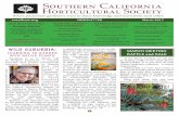 Southern California Horticultural Society · 2017-03-07 · California, as well as a South Pasadena resident and gadenr er. She is the horticultural chair of the San Gabriel Mountains