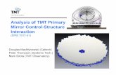 Analysis of TMT Primary Mirror Control-Structure …macmardg/pubs/M1CSI_ppt.pdfControl-Structure Interaction (CSI) Design without knowledge of structure – clear potential for problems