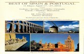 BEST OF SPAIN & PORTUGAL - Myrtle Beach First Presbyterian … · 2017-07-31 · BEST OF SPAIN & PORTUGAL 11 Days: April 17 - 27, 2018 visiting Lisbon • Seville • Cordoba •