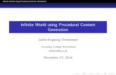 Infinite World using Procedural Content Generation › Papers › Infinite Worlds using... · 2020-04-22 · In nite World using Procedural Content Generation Procedural Content Generation