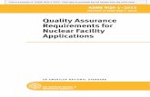 Quality Assurance Requirements for Nuclear Facility ...Quality Assurance Requirements for Nuclear Facility Applications AN AMERICAN NATIONAL STANDARD ASME NQA-1–2015 (Revision of