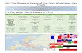 A2: The Origins & Course of the First World War: Key Eventsbeechencliffhumanities.weebly.com › uploads › 1 › 5 › 2 › 3 › ... · A2: The Origins & Course of the First World