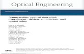 Nanosatellite optical downlink experiment: design ... · Nanosatellite optical downlink experiment: design, simulation, and prototyping Emily Clements, a,b, * Raichelle Aniceto, aDerek