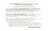 nigeriaschoolsblog.com...THE FEDERAL POLYTECHNIC, ILARO  2018/2019 ADMISSIONS PAYMENT OF ACCEPTANCE FEE . ALL CANDIDATES OFFERED ADMISSION IN …