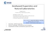 Geohazard Supersites and Natural Laboratories · Geohazard Supersites and Natural Laboratories ... empower the international community to protect itself against natural and human‐induced