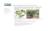 Euphorbia falcata WRA - USDA-APHISWeed Risk Assessment for Euphorbia falcata Ver. 1 December 6, 2016 1 Introduction Plant Protection and Quarantine (PPQ) regulates noxious weeds under