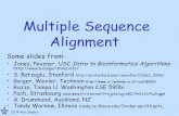 Multiple Sequence Alignment - cs.tau.ac.ilrshamir/algmb/presentations/Multiple... · 3. Multiple Alignment Definition. Input: Sequences . S. 1, S. 2,…, S. k. over the same alphabet.
