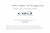 OKI Title VI Program · OKI Title VI Program October 1, 2018 – September 30, 2019 Ohio-Kentucky-Indiana Regional Council of Governments 720 East Pete Rose Way, Suite 420 Cincinnati,