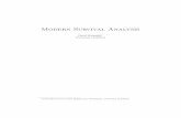 Modern Survival Analysis - Steinsaltz notes/Survival... · 2015-05-06 · survival. Reading: The primary source for material in this course will be O. O. Aalen, O. Borgan, H. K. Gjessing,