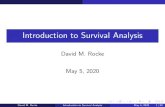 Introduction to Survival Analysisdmrocke.ucdavis.edu/Class/EPI204-Spring-2020/... · Survival Analysis is a term for analyzing time-to-event data. This is used in clinical trials,