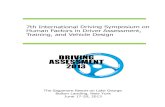 7th International Driving Symposium on Human Factors in ... · 1 7th International Driving Symposium on Human Factors in Driver Assessment, Training, and Vehicle Design June 17-20,