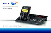 User Guide - BT · Getting to know your phone. Handset buttons 8 Handset display / display icons 9 Base 10 Navigating the menus 11 Menu map 12. Using the phone. Switch handset on