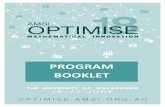 PROGRAM BOOKLET - AMSI Optimise 2019 › ... › 06 › opt-18-program-abstract-bookle… · Optimal Transport is an old optimisation problem that goes back to Gaspard Monge in 1781.