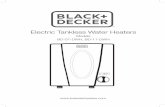 Electric Tankless Water Heaters - GarageAppeal.com and Decker... · 2019-06-30 · Electric Tankless Water Heaters Models BD-07-DWH, BD-11-DWH. 2 EN Important Safety Guideline THIS