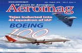 Aeromag 10 years in Aerospace › Magazines › 300822546.pdf · nduction of Tejas, India’s indigenously developed Light Combat Aircraft, into the ‘Flying Daggers’ Squadron