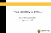 FY2020 Mandatory Student Fees - Kennesaw State University...• Purpose and rates for all mandatory fees shall be approved by the Board of Regents • BOR Policy 7.3.2.1 Mandatory