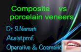 Composite vs porcelain veneersdrnemati.ir/uploads/comp-vs-por.pdf · What are veneers?? • Veneer is a layer of tooth-colored material that is applied to a tooth to restore: •
