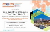 Session 7102 You Want to Measure ”? This ” in “ That › ascpannualmeeting › 2015 › AM15FCA › ... · 2015-10-26 · Session 7102 You Want to Measure ... Body Fluid Testing