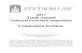 2017 Tenth Annual National Pretrial Competition ......Tenth Annual National Pretrial Competition Competition Problem This Competition will be held October 12–15, 2017 at Stetson