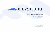 OZEDI Registration User Guide · OZEDI Registration User Guide Version 1.6 OZEDI Holdings Pty Ltd ABN 47 167 142 672 Level 2, 1 Queens Road Melbourne VIC 3004 Tel + 61 1300 737 614