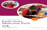Forest Lodge Academy Early Years Welcome Pack · change in your child’s life. Perhaps this is your ... Red sweatshirt White shirt/polo shirt Grey or black trousers White or grey