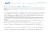 Summary of AG-011 United Nations Executive Office …...Hammarskjold (1953-1961), U Thant (1961-1971), Kurt Waldheim (1972-1981), Javier Perez de Cuellar (1982-1991), Boutros Boutros-Ghali
