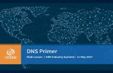 Thursday Larson DNS Primer · ¤Most common use of DNS is mapping domain names to IP addresses ¤Two most common types of resource records are: ¤Address (A) record stores an IPv4