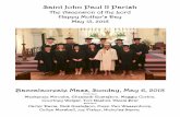 Saint John Paul II Parish - d2y1pz2y630308.cloudfront.net · 5/13/2018  · Saint John Paul II Parish The Ascension of the Lord Happy Mother’s Day May 13, 2018 Baccalaureate Mass,